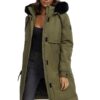 Veste d'hiver Navahoo femme N039 - longue, imperméable, chaude, capuche amovible - XS-3XL