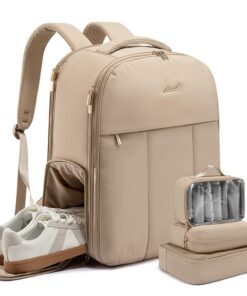 LOVEVOOK Sac à dos de voyage grand pour ordinateur portable, pour femme, idéal pour voyage, travail et week-end OEKO-TEX