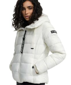 Navahoo B930 Veste d'hiver matelassée pour femmeCol montant doublé - Chaude et confortable - Idéale pour l'hiver - Style