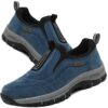 Chaussures orthopédiques Aocase pour Hommes en Plein Air - Baskets Légères et Mocassins Sans Lacets - Bleu 45/275mm
