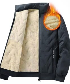 Veste polaire LBL Homme Blouson sweat chaud doublure polaire zippée à capuche manches longues pour l'hiver