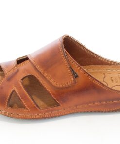 Chaussures de pied Kristian 400 Sandales Femme en Cuir - Mules Femme Légères d'Été - Fermées par Scratch - Fabrication M