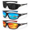 Lunettes de soleil Hifot Homme, Polarisees, Cyclisme, Conduite, UV400, 3 Pièces