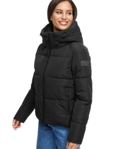 Veste d'hiver Navahoo pour femme - Matelassée, capuche amovible, 5 poches - XS-XXL - N067