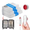 Vacbird Sac Sous Vide Vêtements avec Pompe USB, Réutilisables et Portables (3x 40x40cm, 3x 40x50cm, 3x 40x60cm) pour Ran