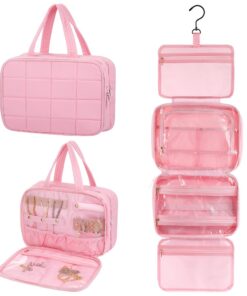 Trousse de toilette Starvortex en suspend pour voyage avec organisateur bijoux, étanche et pliable, multiple compartimen
