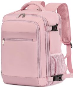KLOSTAIN Sac à Dos Voyage Cabine pour Homme Femme 30L Bagage Easyjet Couleur Rose