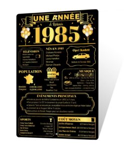 Plaque Decorative Métallique Putuo Année 1985, DécorationVintage Aluminum 30x20 cm, Poster Historique Nostalgique Facile