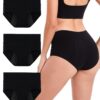 Culottes menstruelles absorbantes INNERSY Femme Coton Taille Haute Post-Accouchement Lot de 3 OEKO-TEX