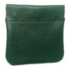 Charmoni Portefeuille en Cuir Véritable pour Homme et Femme - Fermeture à Ressort Clic Clac - Vert