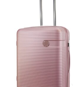 Valise rigide extensible METZELDER Classic R|0 (Rose Or, M, Tendance Chic) Garantie 1 an