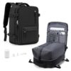 HPLQQ Sac à dos sous vide de voyage, Bagage cabine avion Ryanair 40x20x25, Sac avec pompe et compression pour hommes et