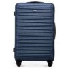 Bagages Grande Valise Coque Rigide ABS Trolley Check-in WITTCHEN Bleu Marine Air France/Easyjet/Ryanair Serrure combinée