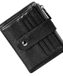 BTNEEU Porte-Carte Cuir RFID Homme Femme Blocage Portefeuille Petitavec Poche à Monnaie, 9 Emplacements de Carte pour Ho