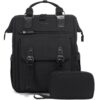 LOVEVOOK Sac à Dos Femme Grande Capacité pour Voyage Travail Étudiant, Imperméable avec Poche pour Câble, OEKO-TEX Stand