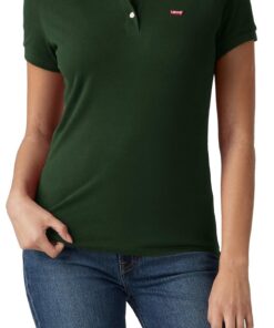 Levi's T-Shirt Polo Femme Grüne (Lot de 1) Titre optimisé SEO: "Polo Gris Levi's pour Femme - Lot de 1 - Haute Qualité