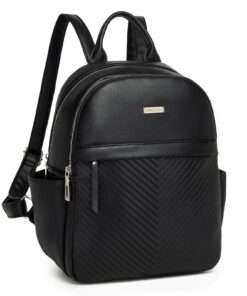 Miss Lulu Sac à dos antivol femme en cuir PU imperméable léger pour voyage école travail université shopping