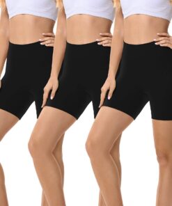 FALARY Shorty Femme Legging Court Anti Frottement Cuisse Boxer Short Cycliste Doux Lot de 3 OEKO-TEX STANDARD 100