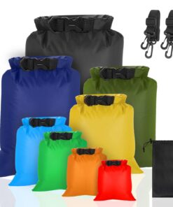 Sac Étanche Léger Nautique pour Randonnée et Camping | Sac à Sec Imperméable 8 Pièces 1.5/|5/3/|5/5/8L/10L/13L Dérive Ka