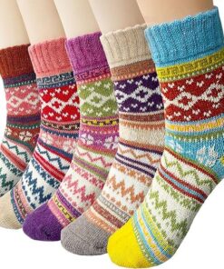 Justay Pucott Chaussettes Femme Laine Chaudes Hiver EU36-41