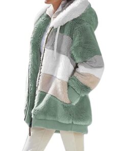 ABINGOO Manteaux Polaire Zippée pour Femme en Peluche Épaissir et Doux Amarqués Hiver Mode