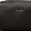 Calvin Klein Trousse de Toilette Homme (CK Black) Noir, Simili Cuir, Taille Unique