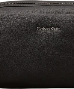 Calvin Klein Trousse de Toilette Homme (CK Black) Noir, Simili Cuir, Taille Unique