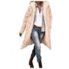 Veste zippée décontractée avec poches, sweat à capuche en polaire, manteau d'hiver réversible en peluche, vêtements d'ex