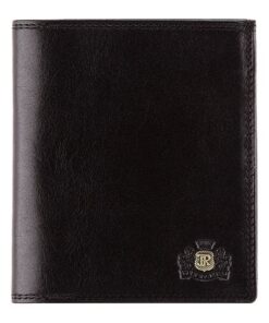 Portefeuille WITTCHEN Noir en Cuir de Grain - Collection Da Vinci 13 x 11,5 cm - 39-1-139-1