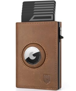 DODENSHA AirTag Porte-Cartes Homme Protection RFID I Portefeuilles et Porte-Cartes I Smart Porte Carte de Crédit pour 10