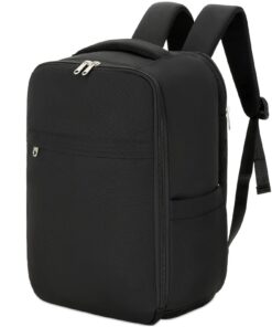 Cozary Bagage Cabine 40x20x25 pour Voyage Ryanair Homme Femme Noir