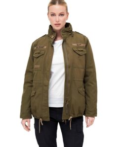 Brandit Veste Ladies M65 Giant Femme Veste d'hiver Olive Épais, Chaude, Hiver, Femmes, Outdoor, Respirante, Machine lava