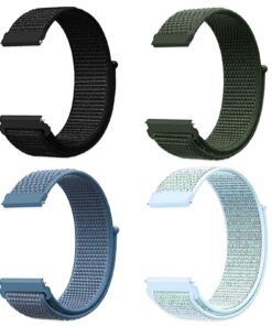 Bracelet Nylon Réglable à Libération Rapide 4 Pièces pour Femme et Homme