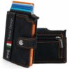 BEWMER v2 Portefeuille Homme & Femme avec Protection RFID Anticlonage | Porte Carte pour 9 Cartes de Crédit avec Poche M