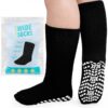 Chaussettes diabétiques antidérapantes ZFSOCK Homme: Femme sans élastique sans couture non comprimantes amples socquette