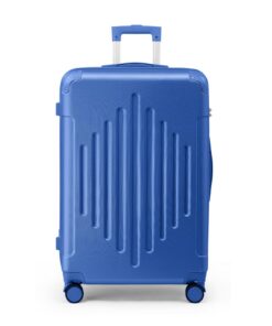 LALAHO Valise Cabine Rigide Léger 4 Roulettes Spinner Coins Renforcés M/55cm Serrure à Combinaison Poignée Télescopique