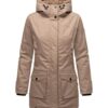 Title: Veste Navahoo Brinjaa Hiver Court Imperméable Capuche Demi-Saison Chaude