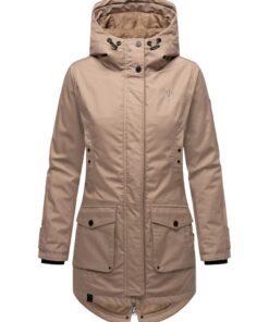 Title: Veste Navahoo Brinjaa Hiver Court Imperméable Capuche Demi-Saison Chaude
