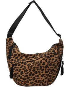 AIYJWXINP Sac Bandoulieré Chic Grande Pour Femmes, Toile Réglable Messager École, Sac à Main Bandoulière Réglable Multi-