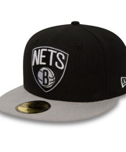New Era NBA Brooklyn Nets 59Fifty Fitted Casquette De Baseball Homme Boutonnière