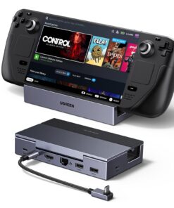 UGREEN Station d'accueil 6 en 1 compatible avec Steam Deck OLED/switch 2/ROG Ally/X Legion Go - Sortie HDMI 4K 120Hz VRR
