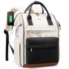 LOVEVOOK Sac à Dos Femme 15.6 Pouces Antivol Étanche pour Ordinateur Portable Voyage Travail École - OEKO-TEX STANDARD 1