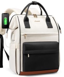 LOVEVOOK Sac à Dos Femme 15.6 Pouces Antivol Étanche pour Ordinateur Portable Voyage Travail École - OEKO-TEX STANDARD 1