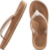 COFACE Tongues Femme Mode Confortable Sandales de Plage Légères Chaussons été Antidérapantes