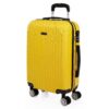 Valise cabine ITACA Rigide Légère à Roulette pour Voyage Jaune