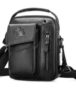 BAIGIO Sacoche Homme Cuir Vintage pour Affaires et Voyage
