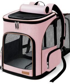 Sac à dos extensible Lekesky pour chien de taille moyenne et petit chien | Rose