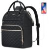 Sac à Dos Femme-options Sécurité et Pratique pour Travail et École, Sac à Dos Ordinateur Portable Antivol Femmes pour Tr