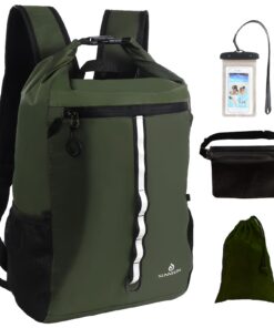 Sac à dos étanche de 20 L pour kayak avec pochette de taille et étui pour téléphone - Protection totale pour vos affaire