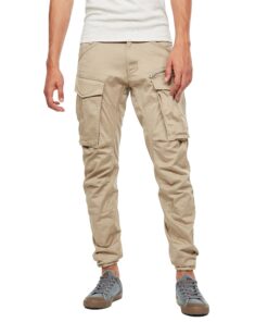 G-STAR RAW Homme Pantalon Rovic Zip 3D Regular Tapered Beige Mode pour Adultes pour Hiver Chic et Pratique Taille 33W /